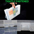 Fielect 100 x AA Battery Storage Case Holder, Transparent Organizer Box