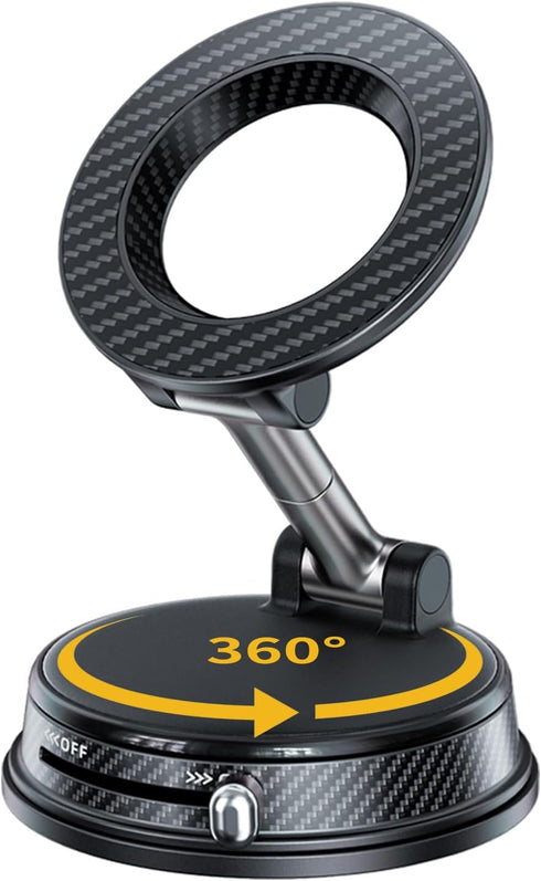 UEEMEE Vacuum Magnetic Phone Holder for Car, Magsafe Car Mount 360 Adjustable Vacuum