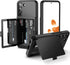 WeLoveCase Samsung Galaxy S22 Wallet Case with Credit Card Holder & Hidden Mirror, Shockproof Protection Cover (Black)