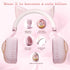Pink Cat Ear Headphones for Kids, Cute Wireless Bluetooth Headphones for School, Noise Cancelling