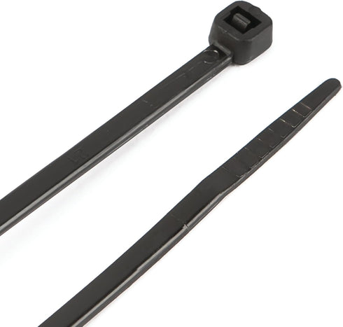 Performance Tool W2904 100 Pc Black Cable Ties, 4-Inch Length, 18 Lbs Tensile Strength, Resealable Bag