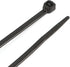 Performance Tool W2904 100 Pc Black Cable Ties, 4-Inch Length, 18 Lbs Tensile Strength, Resealable Bag