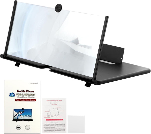 Bibabala Screen Magnifier Amplifier,3D HD Mobile Phone Magnifier Projector Screen for Movies,Videos,and Gaming(Size:18")