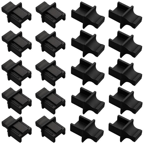 ThtRht 30 Pack Gigabit Switch Port Dust Cover Cap Protector with Handle Grip