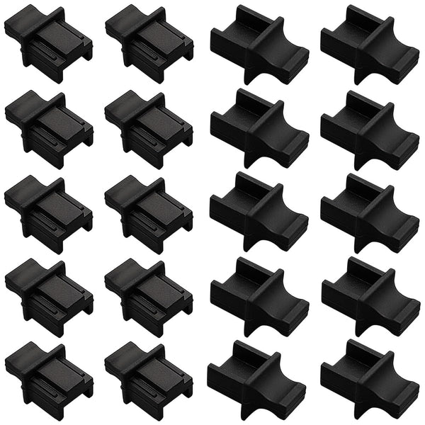 ThtRht 30 Pack Gigabit Switch Port Dust Cover Cap Protector with Handle Grip
