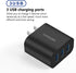 Amoner Wall Charger - Upgraded 2Pack 15W 3-Port USB Plug Cube for iPhone and Galaxy Devices