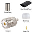 RG8x SO239 Crimp Connector, UHF Female Coax Adapter for RG8X/LMR240 Coaxial Cable