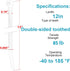 12 Inch 1000 Pack),85 LBS Zip Ties Double Sided Toothed (Bulk Tensile Strength Heavy Duty Cable Wire Ties