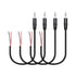 RIIEYOCA 4 Pack 3.5mm Male Plug to Bare Wire Stereo Audio Cable, 1/8" TRS 3 Pole Mono Male Plug to Open End Audio Cable
