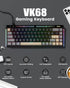 Typehaven VK68 65% 68 Gaming Keyboard, Wired Backlit Mini Keyboard, Ultra-Compact Anti-Ghosting No-Conflict Keys Gaming