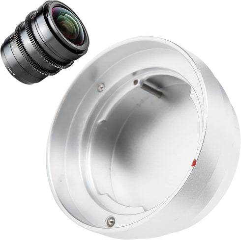 All Metal Camera Rear Lens Dust Cover Protector for DKL Mount Lens, Alloy Silver Strong Protection from Dust