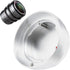 All Metal Camera Rear Lens Dust Cover Protector for DKL Mount Lens, Alloy Silver Strong Protection from Dust