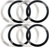 8 Pcs Universal Metal Rings Sticker Compatible with MagSafe Magnetic Wireless Charger for iPhone 15 14 13 12 Pro Mini