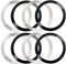 8 Pack Universal Metal Rings Sticker for Magsafe Magnetic Wireless Charger, 2 Colors, Compatible with 15 14 13 12 Pro