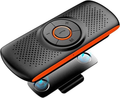 TIANSHILI Bluetooth Visor Clip Car Speaker, Wireless Handsfree Speakerphones, Stereo Sound Enhanced Bass/Built-in