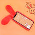 Omorro Plush Rabbit Case for iPhone 11, Soft Warm Fluffy Furry Bunny Ear Fur Phone Case with Bling Crystal Rhinestone