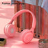 Kids Bluetooth Headphones, Over-Ear Wireless Bluetooth 5.0 Headset | Comfortable Earpads, HiFi Music Player (Pink)