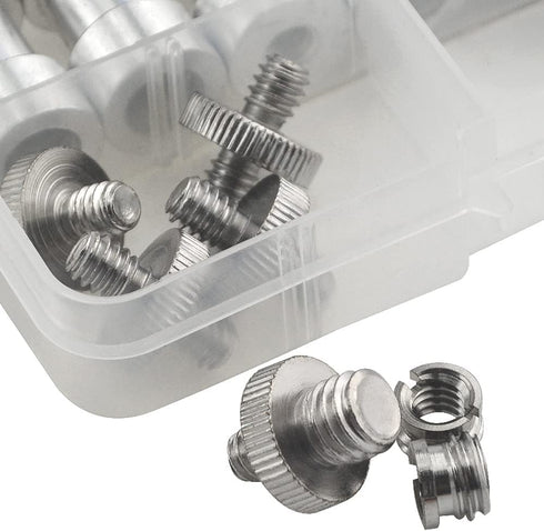 Camera Mount Screw Adapter Set, 22Pack 1/4 Inch and 3/8 Inch Tripod Threaded Screws for Camera Mono-pod Flash Light