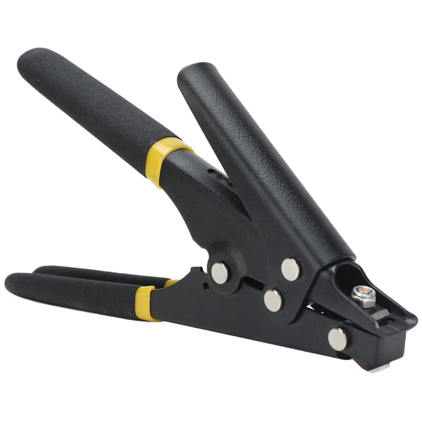 FTVOGUE Nylon Cable Tie Tension Plastic Zip Tie Fastening and Cutting Tool in Black