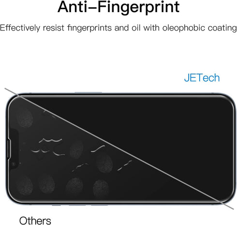 JETech Full Coverage Screen Protector for iPhone 14 Plus 6.7-Inch with Camera Lens Protector, 2-Pack