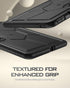 Poetic TurtleSkin Case for OnePlus Pad 2, 12.1 inch (2024), Heavy Duty Shockproof Rugged Silicone Cover, Black