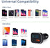 BANVIE USB C Car Charger with LED Voltage Display, 30W 2-Port Fast Charging Adapter for iPhone, Samsung, Pixel