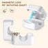 6 Pack Magnetic Cord Organizer, Flycoco Cable Management Clips for Desk Phone Charging Cable Storage Holder, Cable Clips Organizer for Office Desk Kitchen Table Corner Wall Or Car Dashboard (White)