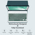 Keyboard Case for iPad 10.2" 9th 8th Generation, Detachable Bluetooth Keyboard and Pencil Holder, Deep Green
