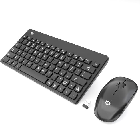 Small Wireless Keyboard and Mouse, Portable for Laptop/PC