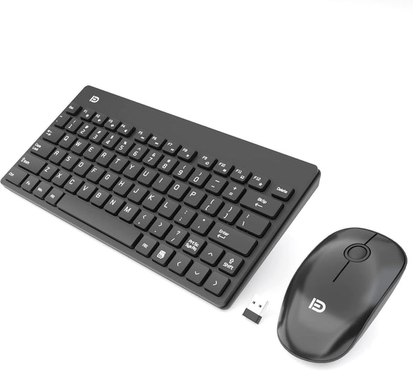 Small Wireless Keyboard and Mouse, Portable for Laptop/PC