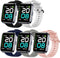 ID208 Plus Smart Watch Bands, Lamshaw Silicone Replacement Soft Band Wristbands Straps with Stainless Steel Buckle Compatible for Quican ID208 Plus 1.8 Inches, aeac ID208 Plus, WMK ID208 Plus 1.8 Inches Smart Watch