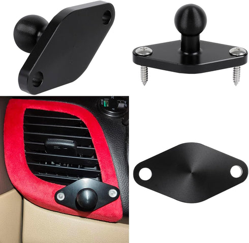 Aluminum AMPS to 17mm Ball Adapter with Extension Rod for Car Phone Holder, Compatible with Garmin GPS