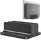 OMOTON Updated Dock Version Vertical Laptop Stand - Adjustable Holder for Up to 17.3 inch Devices (Black)