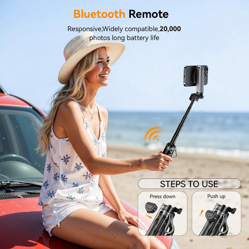XO Simple is Beauty iPhone,4 1 17/16/15/14/13/12 Magnetic Small Selfie Stick for in Multifunctional Portable Selfie