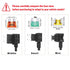 Car Cigarette Lighter,Jtron 1set 1m Car Cigarette Lighter Adapter Add-a-Circuit TAP Adapter Lead 1.0mm (18WAG) Cable with 12V Fuse Holder for Micro/Mini/Standard ATM APM Blade Fuses (Small)