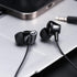 Wired Earbuds Headphones with Microphone, Noise Isolating Stereo Bass, In-Ear Earphones for Smartphones, Tablets, Black