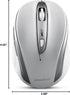 Perixx PERIMICE-721SW Wireless Ergonomic Mouse - 5 Button Optical Design, Silent Clicks, Compatible with Desktop and