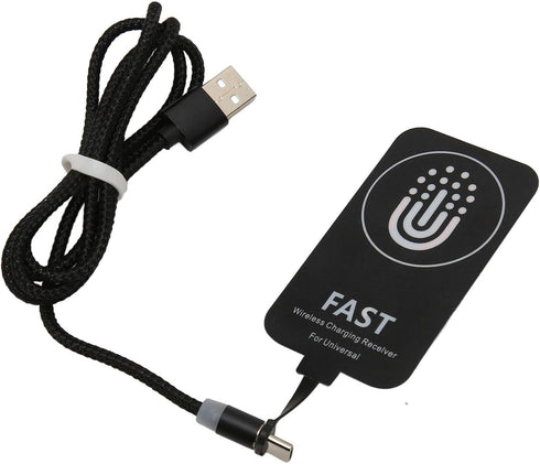 Charging Receiver, 10W Ultra Thin Type C Receiver Patch, Magnetic Back Patch for USB C Smartphone