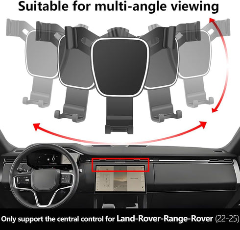 LUNQIN 2023 2024 2025 2026Range 2023-2026 Car Phone Holder For Land Rover Range Rover Rover Sport Auto Accessories