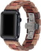 AIYIBEN Wooden Watch Band 42mm 44mm 45mm 49mm with Stainless Steel Butterfly Buckle