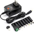Belker 36W Universal AC DC Adapter Power Supply for LCD LED Light Strip, Router, Speaker, TV Box