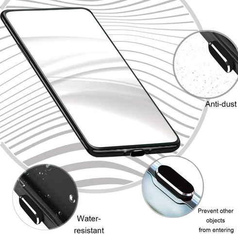 USB C Anti Dust Plugs Protector, Waterproof C Port Cover Cap Phone Charm 4 PCS for iPhone 15/Samsung