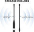 Meshnology 915MHz 10dBi 40cm V3 V4 32 (2PCS,Black) Meshtastic LoRa Antenna High Gain, Long Range SMA Male Omni Whip