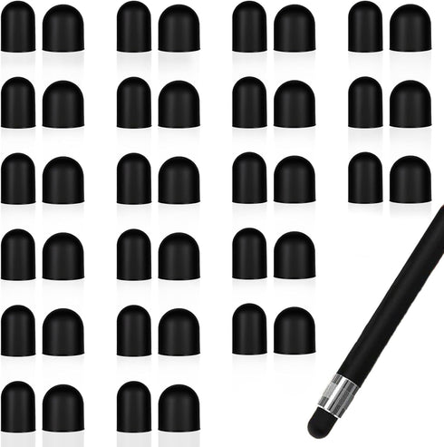 ECNHIVE 30 0.2'' 0.28'' 15 Stylus Tip Replacement Pcs, & High Sensitivity Precision Silicone Nibs, Soft Scratch-Free