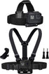 Chest Mount Harness Chesty Vest Head Mount Strap for Action Camera Compatible with GoPro Hero 11, 10, 9, 8, Max