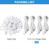 Sumind 10 ft Micro USB Extension Cable (4 Pcs) - Female to Male, Compatible with Wireless Security Cameras, White.