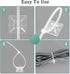 240Pcs Clear Cable Ties Mounts, 120Pcs 5.9'' Heavy Duty Zip Ties + 120Pcs 3/4" Adhesive Holders for Cord Organizer