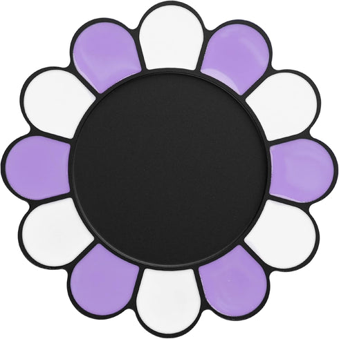 metisinno Magnetic Base Compatible with PopSocket Phone Grips and iPhone MagSafe Cases, Purple & White Sunflower Pattern