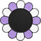 metisinno Magnetic Base Compatible with PopSocket Phone Grips and iPhone MagSafe Cases, Purple & White Sunflower Pattern