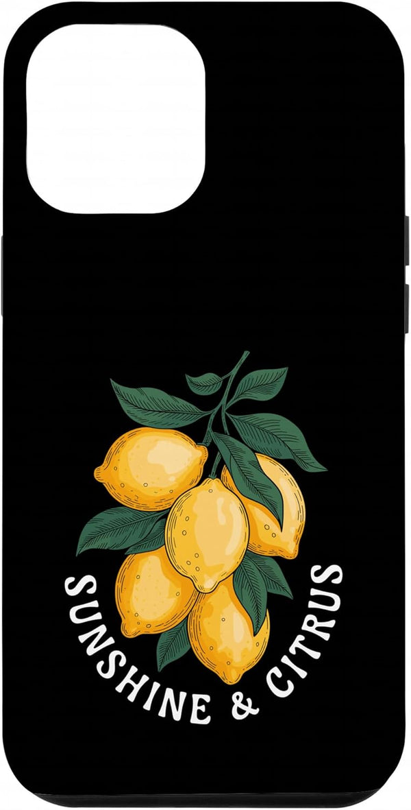 Sunny Citrus Fresh Lemons Nature Design Sunshine & Citrus Vibrant Lemon Case for iPhone 12 Pro Max